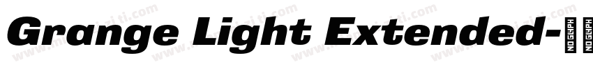Grange Light Extended字体转换